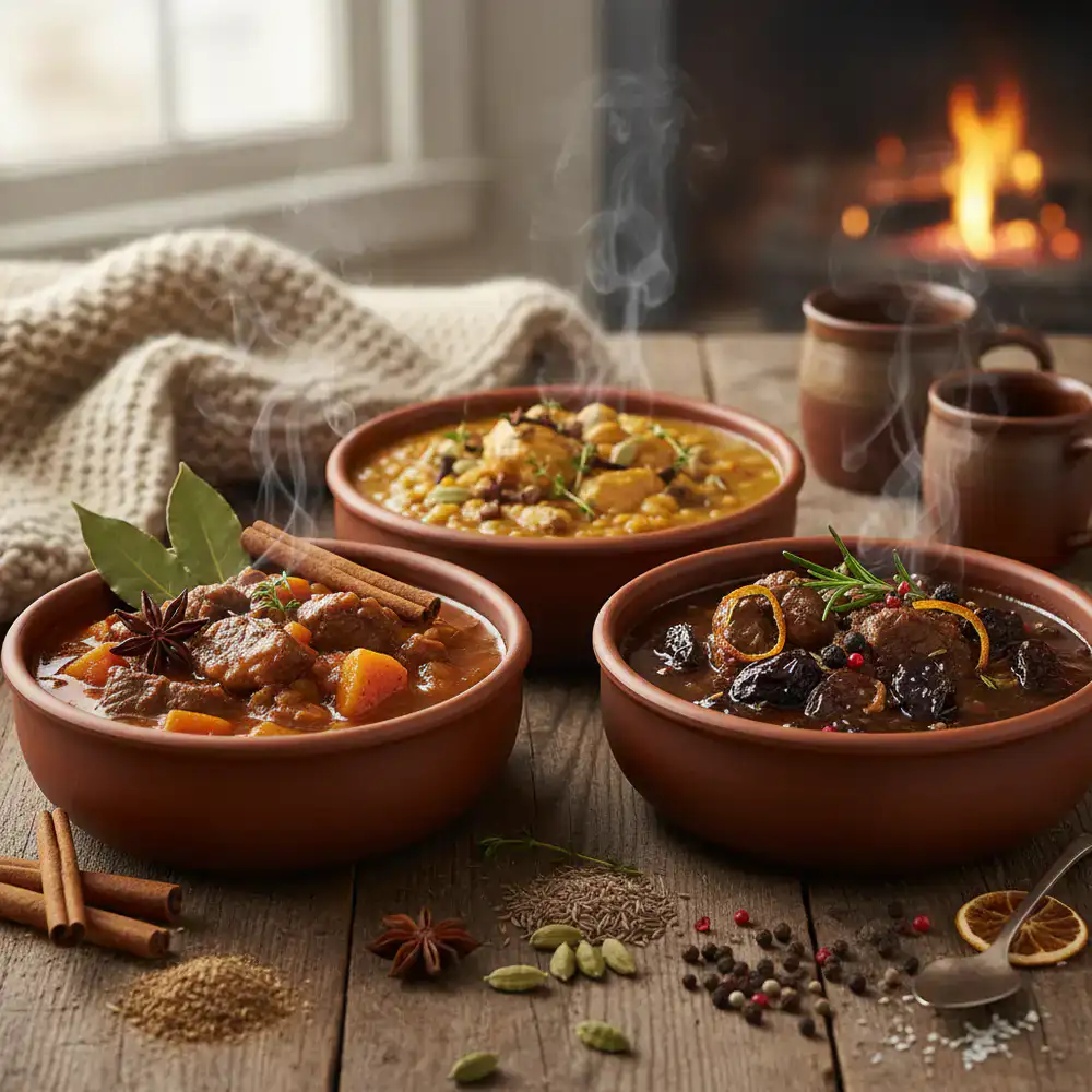 Rich winter stews and whole spices